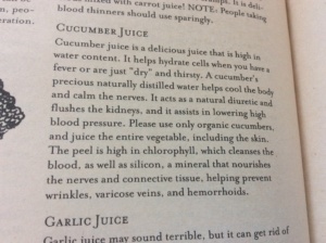 vegetable juicing tips Cucumber
